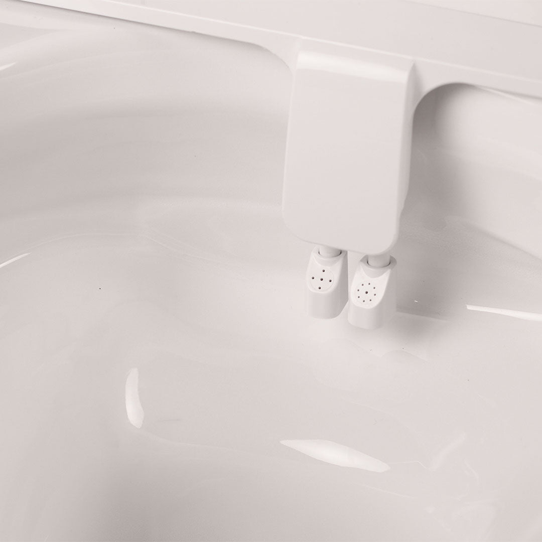 PODDI Clean Wash Bidet attachment with dual nozzle for front & rear wash. Ultra-slim design that fits every standard toilet.
